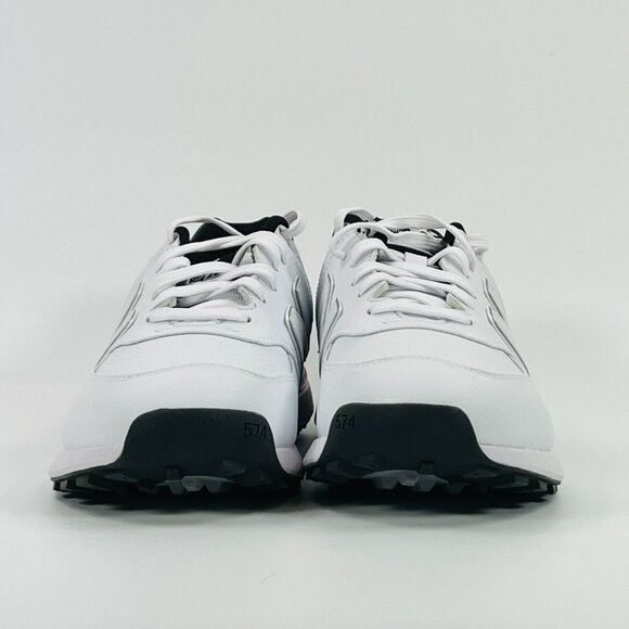New Balance 574 Greens V2 \'White Black\' MG574WK Golf size 9 main image 6